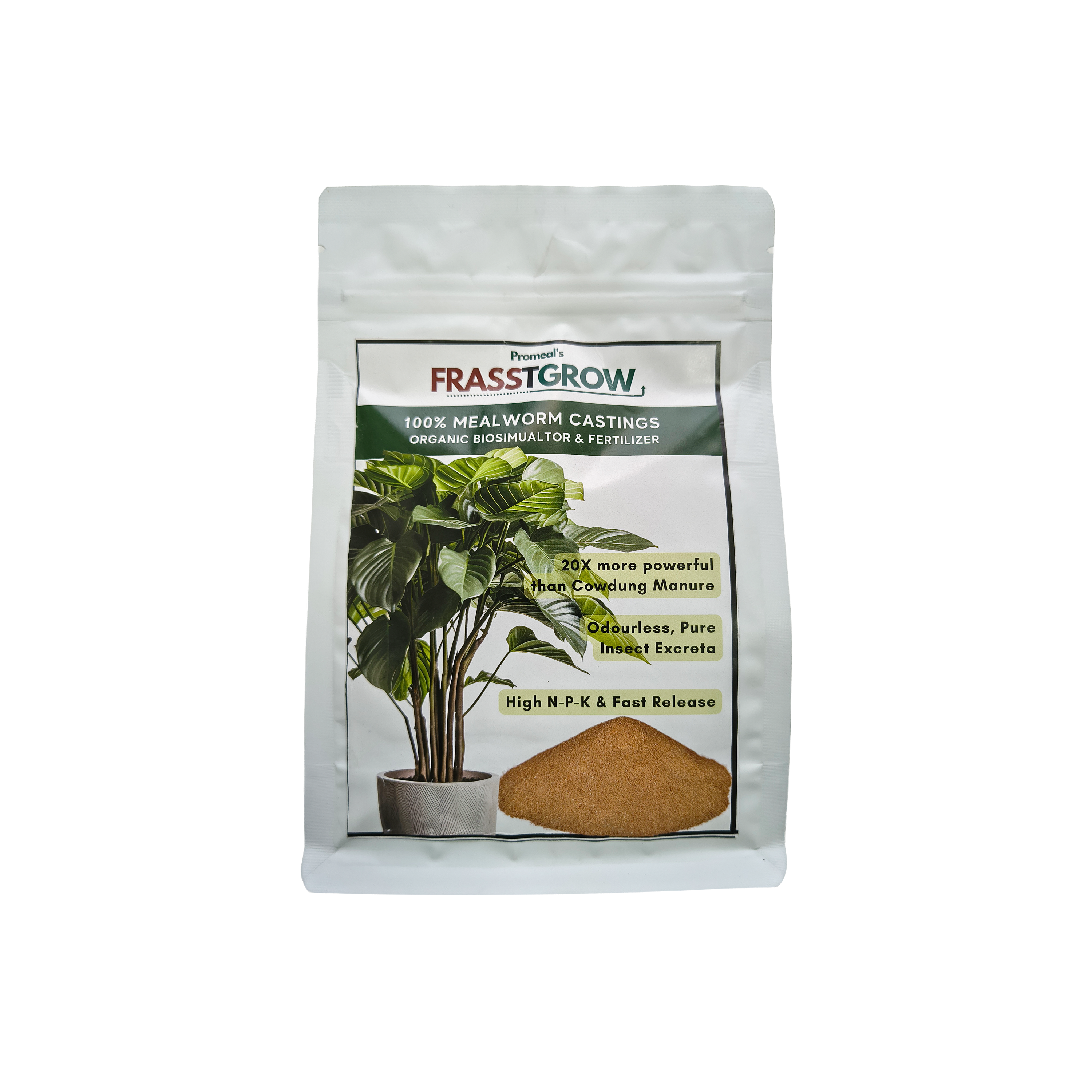 FrasstGrow Organic Frass Fertilizer for Plants – 250g