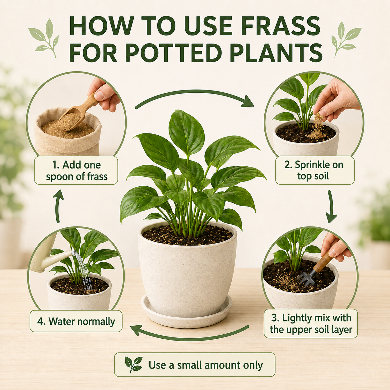 FrasstGrow Organic Frass Fertilizer for Plants – 900g